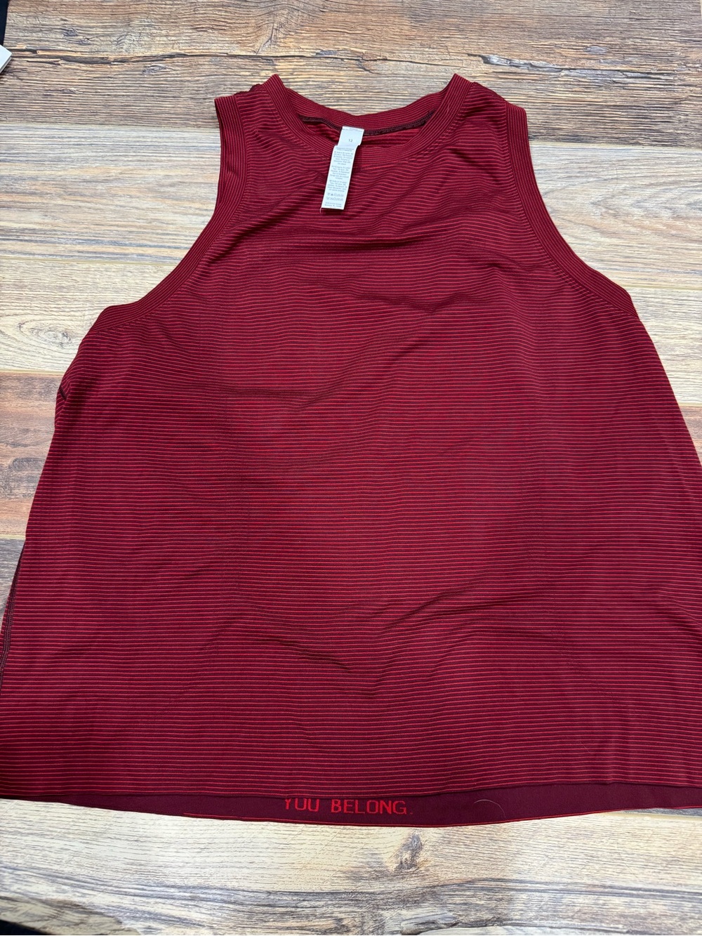 lululemon athletica Ribbed Sleeveless Tank Top - Deep Wine Red